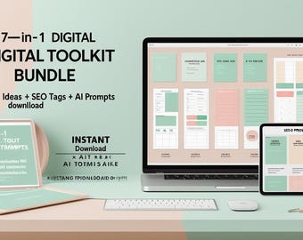 Digital Product Vault: 365+ Ideas, Etsy SEO, AI Prompts, Planner (Digital Download)