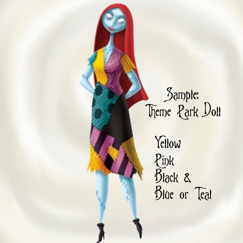 Sally Costume Nightmare Before Christmas Patchwork Dress Made  Etsy