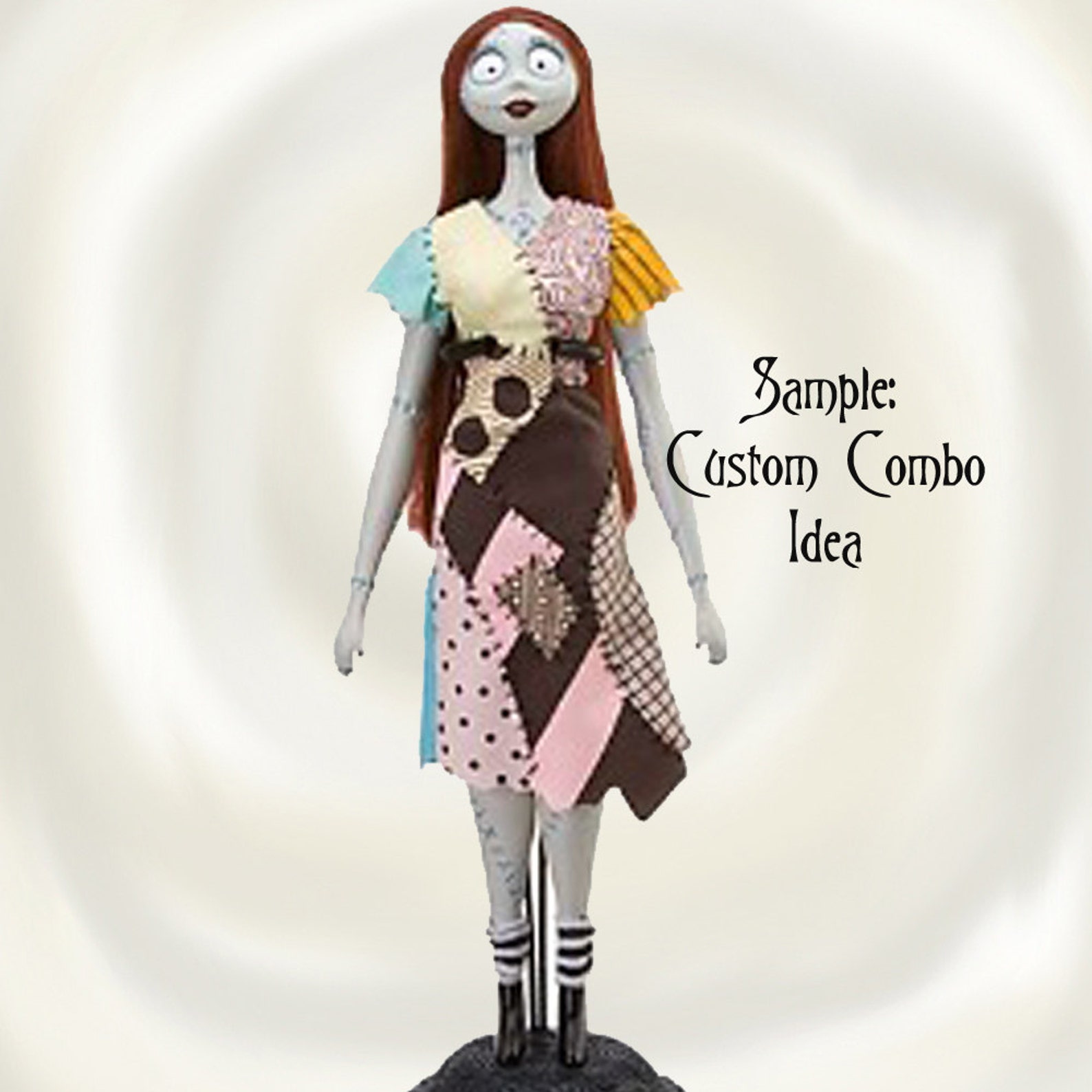 Sally Costume Nightmare Before Christmas Patchwork Dress Made Etsy