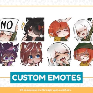Chibi Emote Commission | Custom Discord & Twitch Stickers