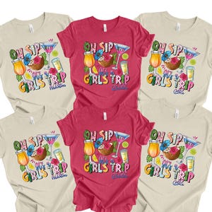 Custom Girls Trip 2025 Shirt: Summer Vacation Tee