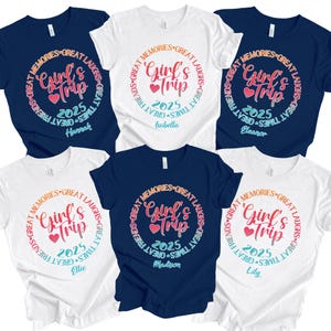 Girls Trip 2025 Shirt: Custom Summer Vacation Tee