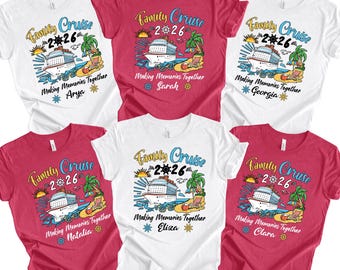 Custom Family Cruise 2026 Shirts, Custom Cruise Squad 2026 Shirt, Cruise Squad Shirt, Custom Cruise Squad Group Shirt Cruise 2026 Name shirt
