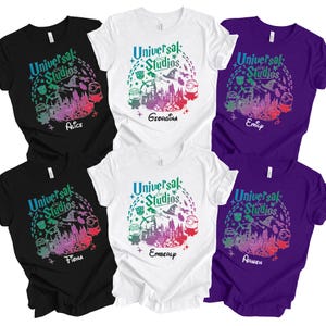 Camiseta de Disney Hollywood Studios, camiseta de Hollywood Studios, camiseta de viaje a Hollywood Studios, camiseta de vacaciones familiares de Disney, camisetas con nombres de familia de Disney