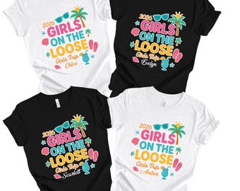 Benutzerdefinierte Mädchen Reise Shirt, Mädchen Reise 2026 Shirt, Mädchen Urlaub Shirt, Wochenendreise Shirt, Sommerferien Shirt, Sommer Reise Shirt, Reise T-Shirt