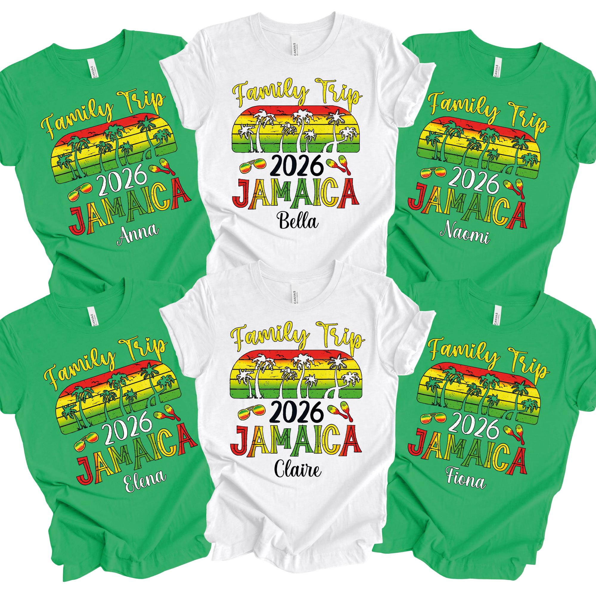 Discover Jamaica Trip Family Shirts, Personalized Jamaica Squad 2026 Shirts, Making Memories Together Tee, Family Matching Vacation, Jamaica Vacation