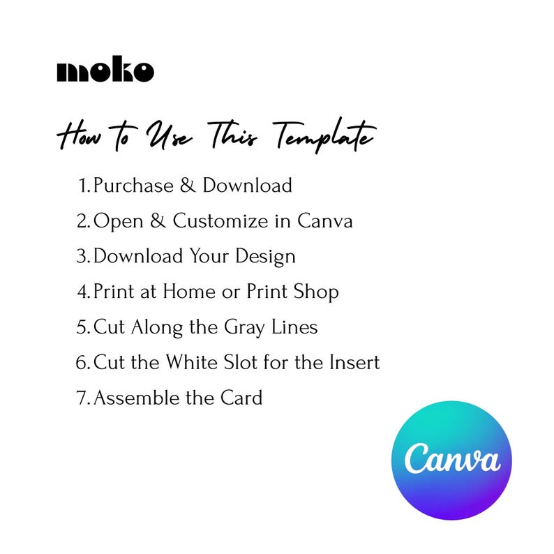 Polaroid Camera Card Canva Template: DIY Printable Greeting (Digital Download) image 8