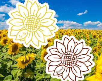 Plantilla de tarjeta de mesa troquelada con girasol: Tarjetas de mesa editables para bodas (Descarga digital)