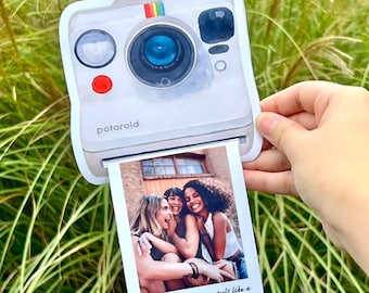 Polaroid Camera Card Canva Template: DIY Printable Greeting (Digital Download)