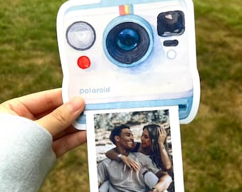 Polaroid Camera Card Canva Template: DIY Printable Message Card (Digital Download)