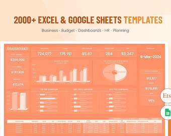 All-in-One Excel Templates Pack – 2200+ Editable Files | Inventory, Invoice, Planner, Project Management & More