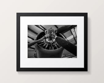 Propeller Schwarz-Weiß-Fotografie 8 x 12 (Metallic Photo Paper empfohlen)