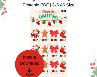 Holiday Savings Tracker: Winter Budget Binder Insert A6 (Digital Download)