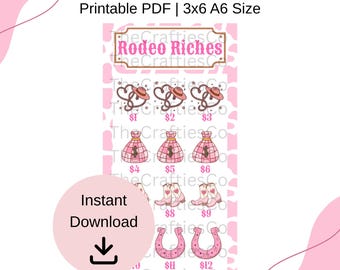 Rodeo Riches Savings Challenge: Western Budget Tracker (A6 Digital Download