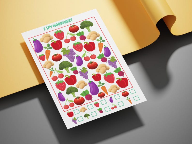I Spy Worksheets Printables | 7 Fun Themes Bundle | I Spy Game for Kids ...