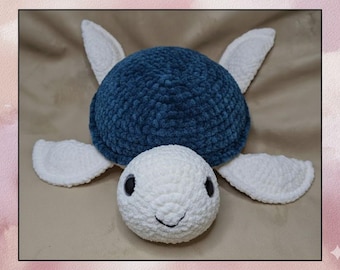 Crochet Turtle Pattern Human Size PDF | Giant Plush Toy | Step-by-Step Instructions