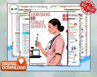 Emergency Room Nursing Cheat Sheets | 90+ Reference Guides | Nurse Study PDF