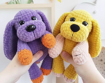 Crochet Puppy Amigurumi Pattern | Plush Dog Toy (PDF Download)