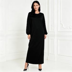 Black Long Loose Dress - Etsy Black Long Loose Dress - Etsy
