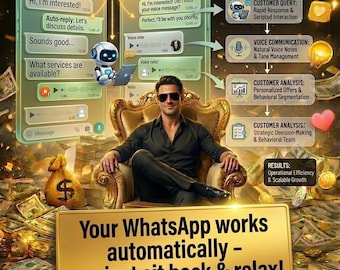 N8N Automation Bundle: WhatsApp ai Chat Assistant , Voice Assistant, n8n Workflow  (JSON file Download)