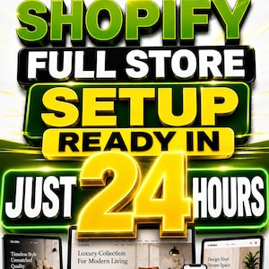 Shopify-winkel opzetten in 24 uur | GRATIS gepersonaliseerde visuele mockup | Meer dan 300 bonuscodes uit het Liquid-codeboek | Conversiegeoptimaliseerd thema