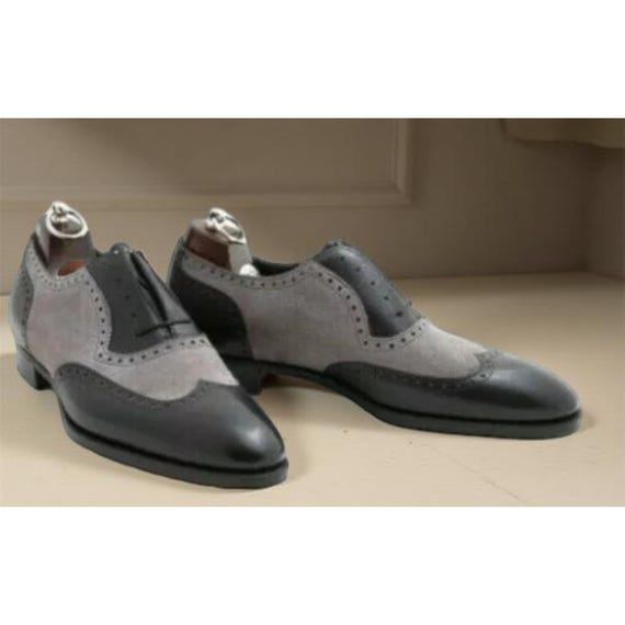 grey wingtip dress shoes Giovanni Mens Grey Wingtip Church Shoe Shane