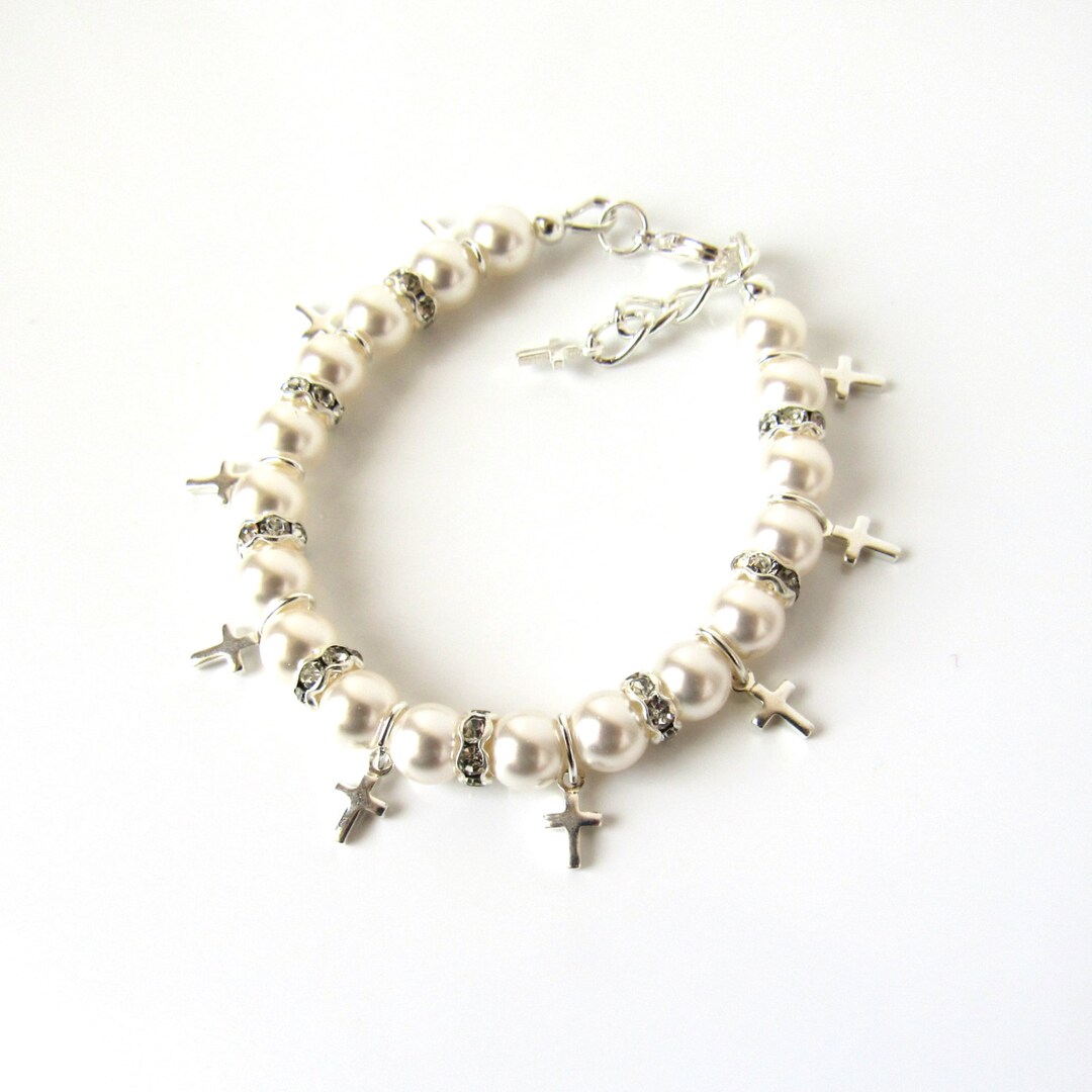 Cross Bracelet for Kids, Girls Cross Bracelet, Girls Cross Jewelry