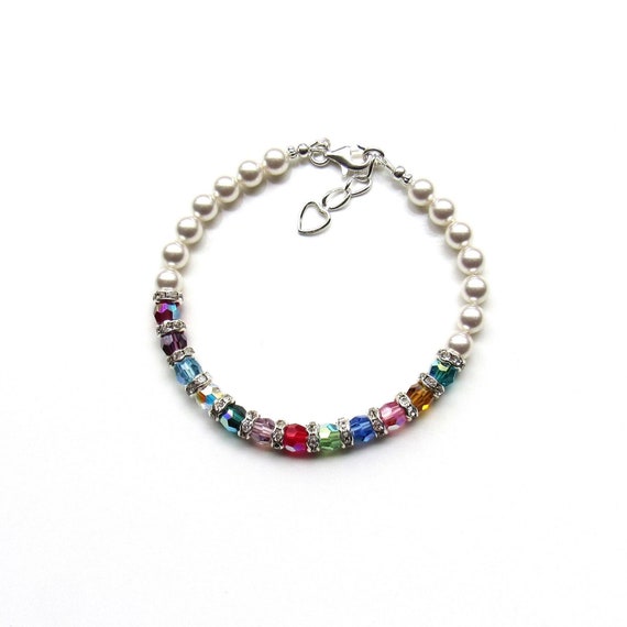 Grandmother bracelet 2024 with birthstones