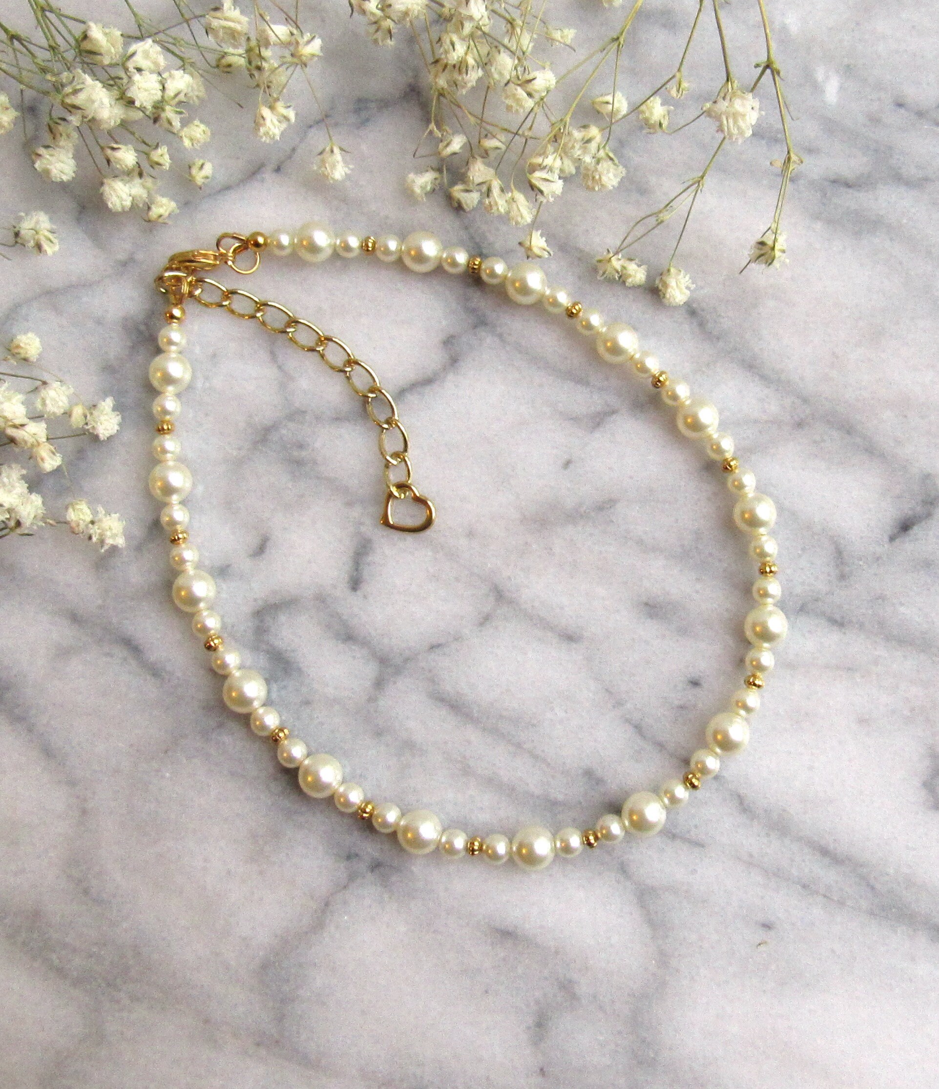 Girls Pearl Necklace Flower Girl Jewelry WHITE or IVORY Etsy