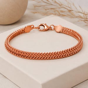Handmade Woven Copper Bracelet, Boho Copper Bracelet for Women, Braided Mesh Bracelet, Rustic Copper Jewelry, Minimalist Bracelet.