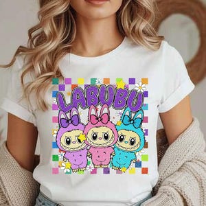 Kawaii Labubu Monster Cliparts: Sublimation PNG Design (Digital Download)