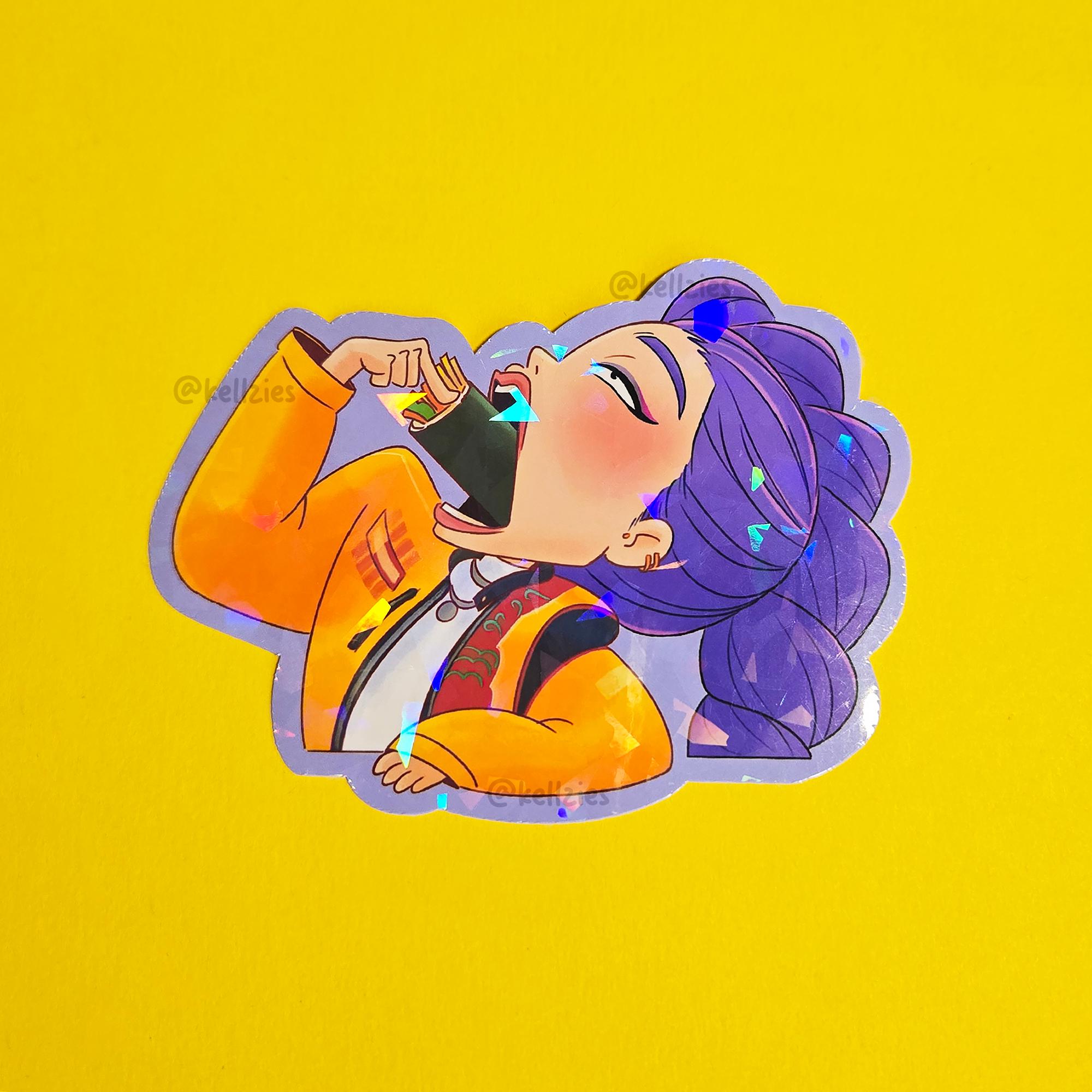 Popcorn Girlies Sticker | Mira and Zoey | Kpop Demon Hunters Inspired ...