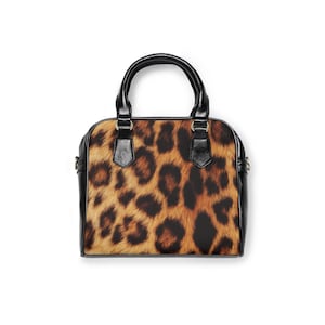Leopard Print Shoulder Handbag - Chic Tote for Fashion Lovers, Animal Print Purse, Stylish Everyday Bag, Trendy Accessory, Gift for Her