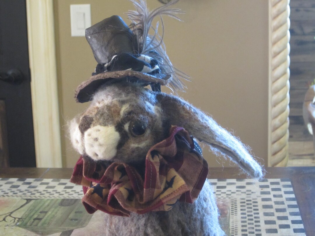 Finally Felted Life Size Bunny With Removable Cloths by Arlene - Etsy