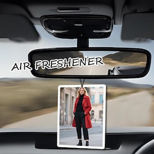 Car Air Freshener with Custom Photo – Personalized car airfreshener, Custom Photo Car Air FreshenerCute & Funny Gift for Him or Her