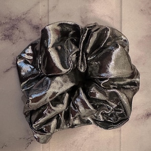 Silver Scrunchie  | K‑Pop Style | Gift Under 10