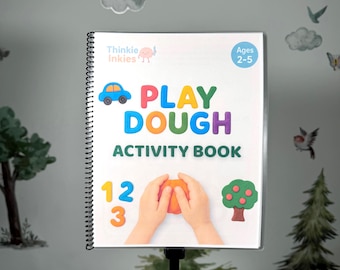 Diversión de aprendizaje interactivo: Libro de actividades con plastilina laminada para niños de 2 a 12 años