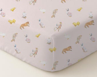 Pastel Confetti Pattern Baby Fitted Crib Sheet