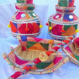 Phulkari Jaggo Set: Punjabi Wedding Sikh Accessories