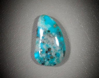 Mexican Turquoise with Pyrite Cabochon 40-6945