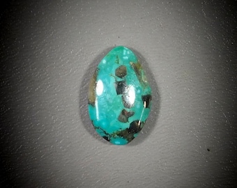 Mexican Turquoise with Pyrite Cabochon 40-6946