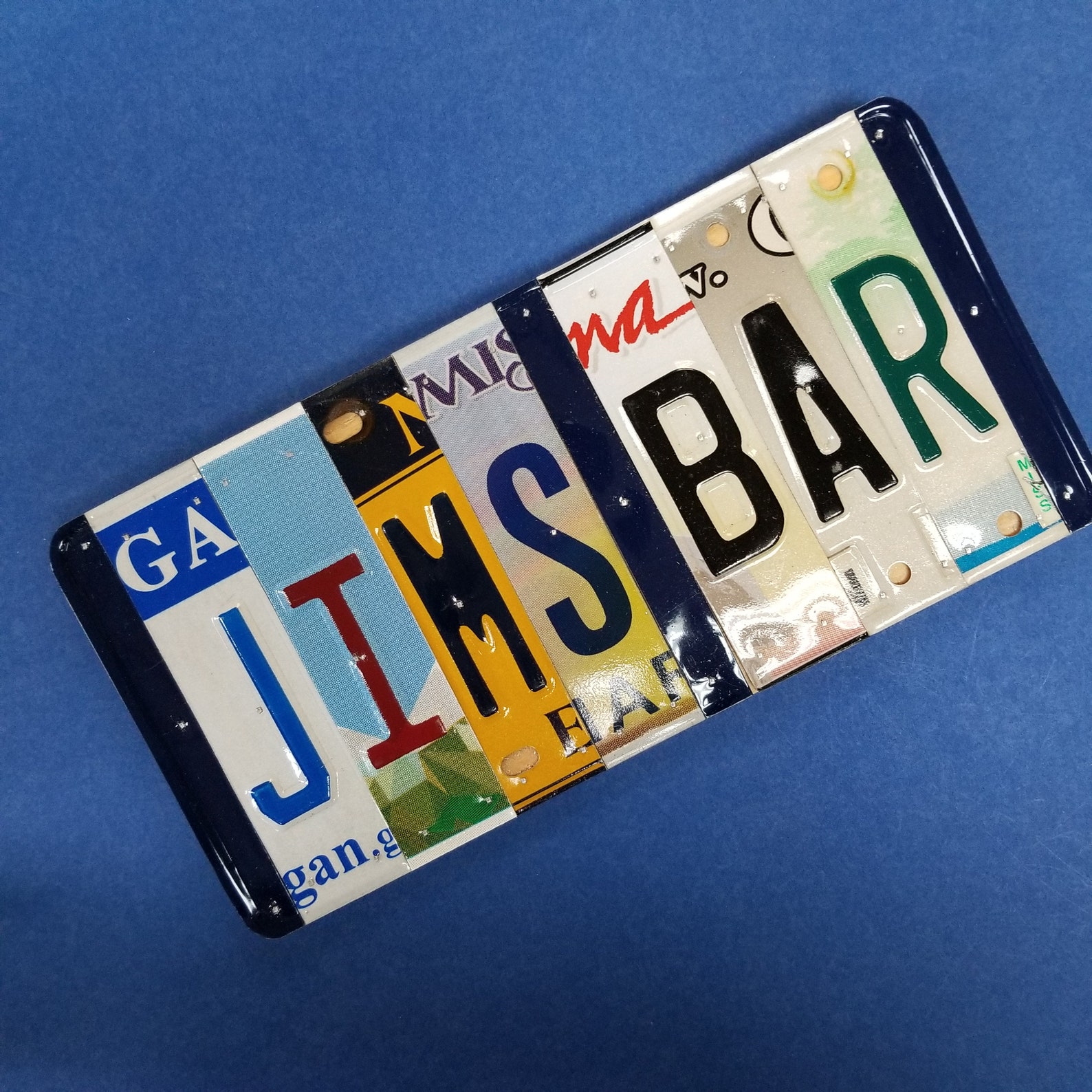 Custom License Plate Signs Personalized Gift Custom Gifts Etsy