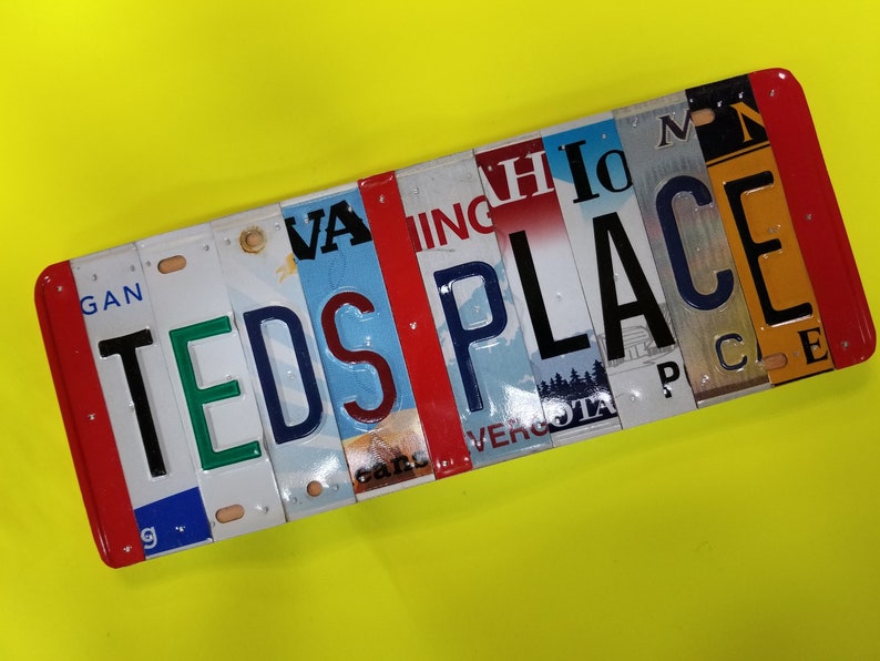 Custom License Plate Signs Personalized gift Custom Gifts Etsy