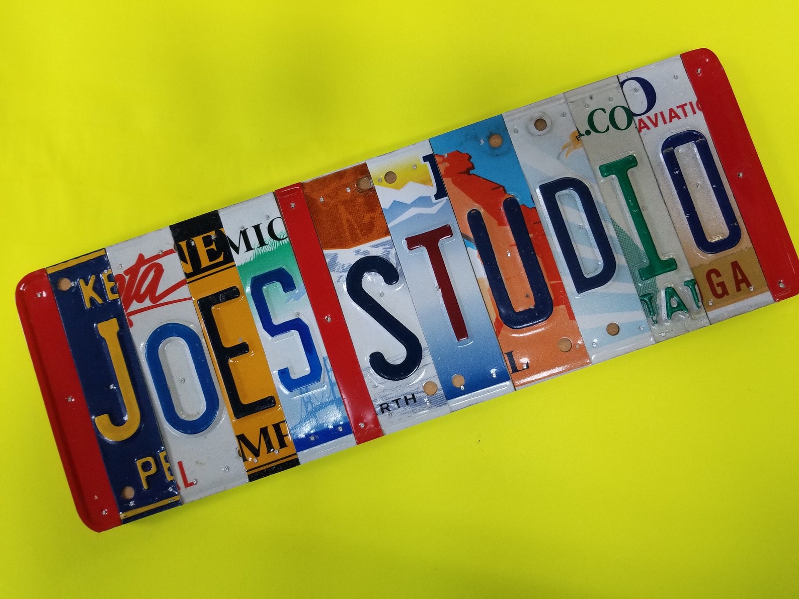 License Plate Name Sign Gifts for Kids Children's Gifts Etsy