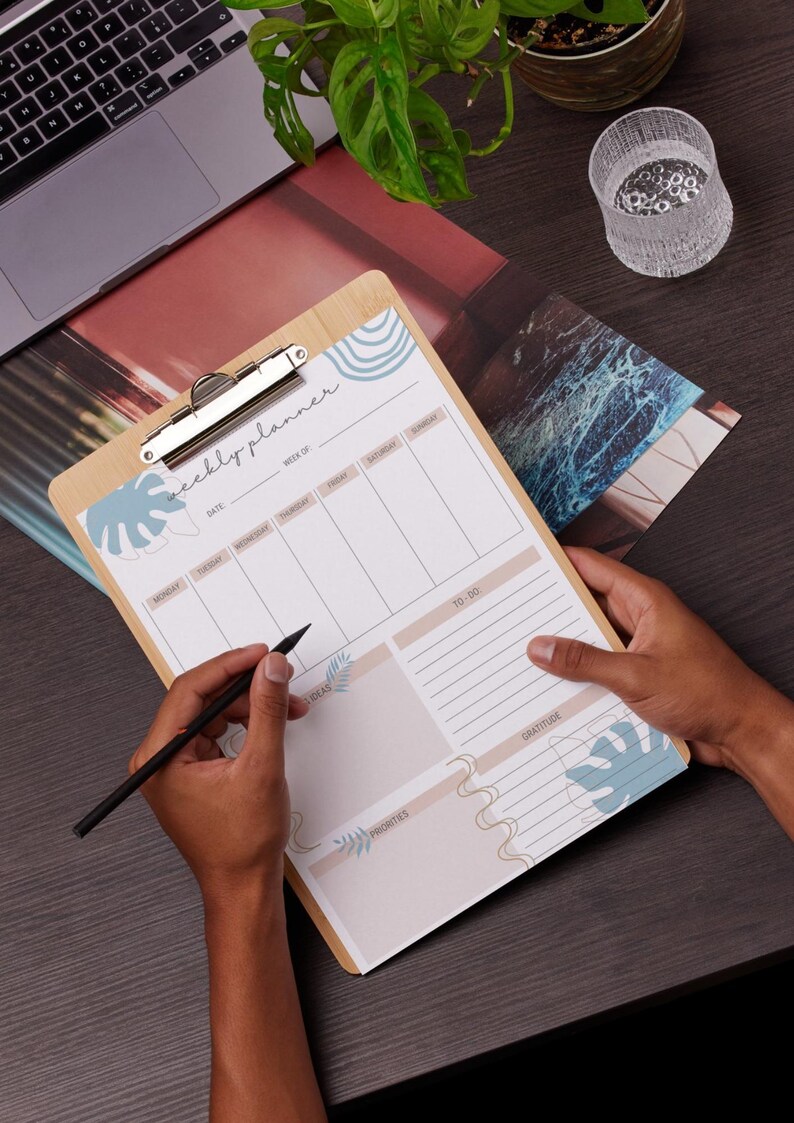 Minimal Weekly Planner – Printable PDF (A4) - Etsy