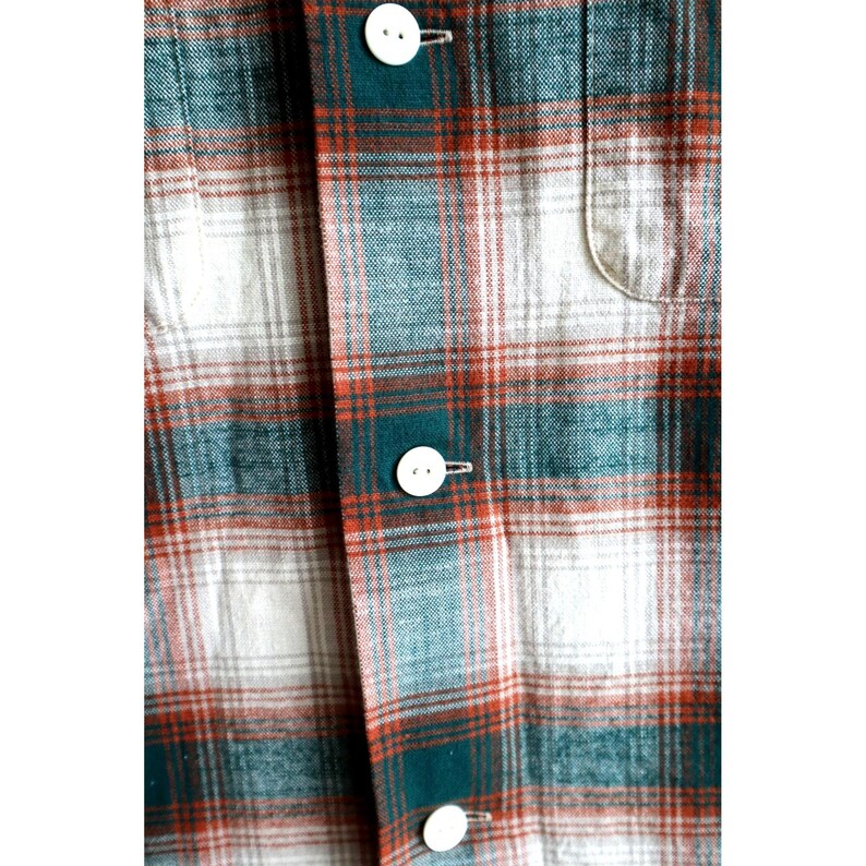 Vintage Filson Elk Heights Camp Shacket Rust Pine Grove Plaid Flannel Mens 3XL image 10