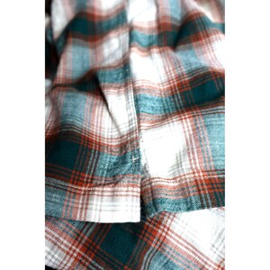 Vintage Filson Elk Heights Camp Shacket Rust Pine Grove Plaid Flannel Mens 3XL image 12