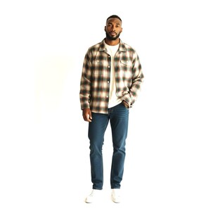Vintage Filson Elk Heights Camp Shacket Rust Pine Grove Plaid Flannel Mens 3XL image 7