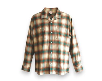 Vintage Filson Elk Heights Camp Shacket Rust Pine Grove Plaid Flanel Heren 3XL