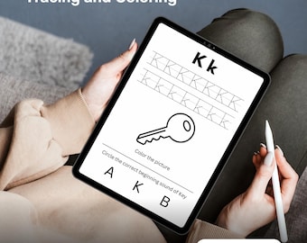 Werkbladen alfabet overtrekken | ABC-kleurboek met 130 pagina's (pdf-download)